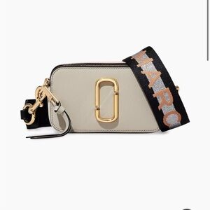 Marc Jacobs Cream and Black Crossbody Bag